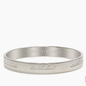 Kate Spade happily ever after bride idiom bangle
